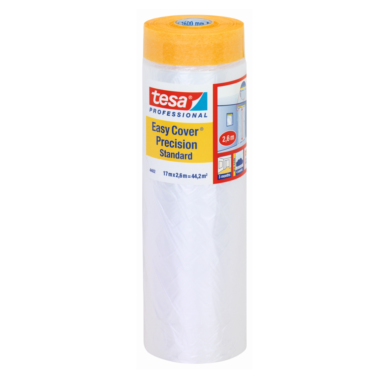 Tesa Easy Cover Universal Пленка с малярным скотчем , 2600mm x 17m (44.2m2)