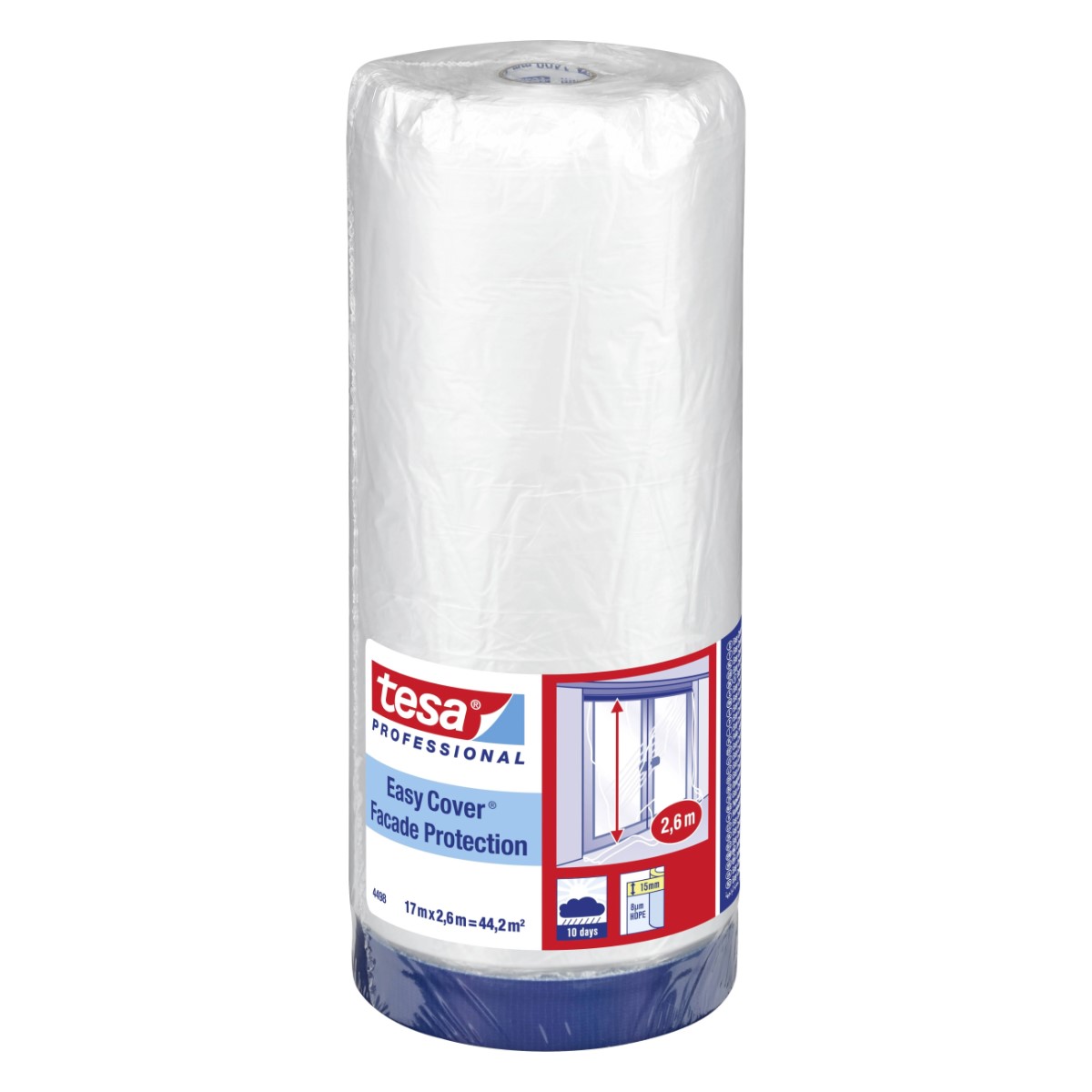 Tesa 4498 Easy Cover Facade plēve ar auduma lenti