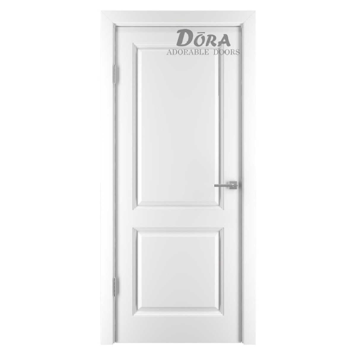 Dora Kvadro, Krāsotu durvju komplekts - Vērtne, Kārba, 2 Eņģes