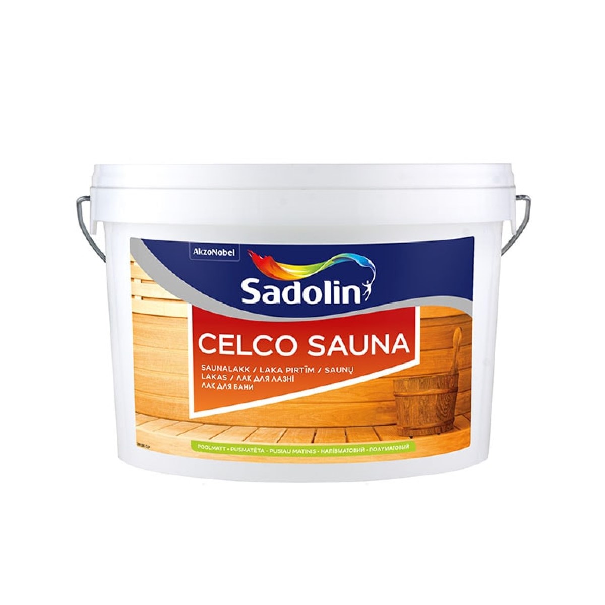 Sadolin Celco Sauna Полуматовый лак для бань и саун 2.5L