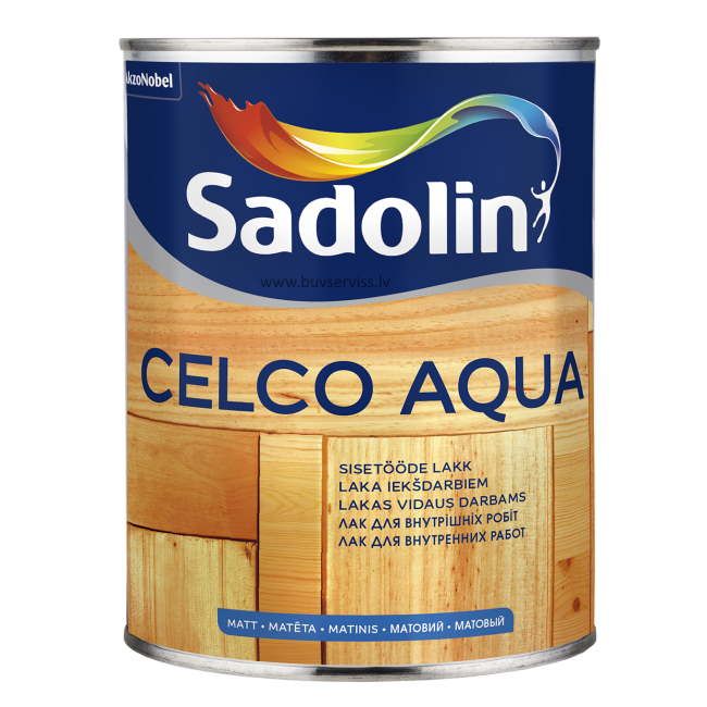 Sadolin Celco Aqua Laka iekšdarbiem, matēta 10, 1L