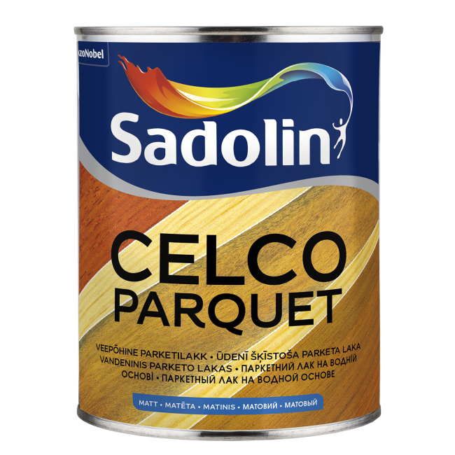 Sadolin Celco Parquet Grīdas laka uz ūdens bāzes, matēta 1L