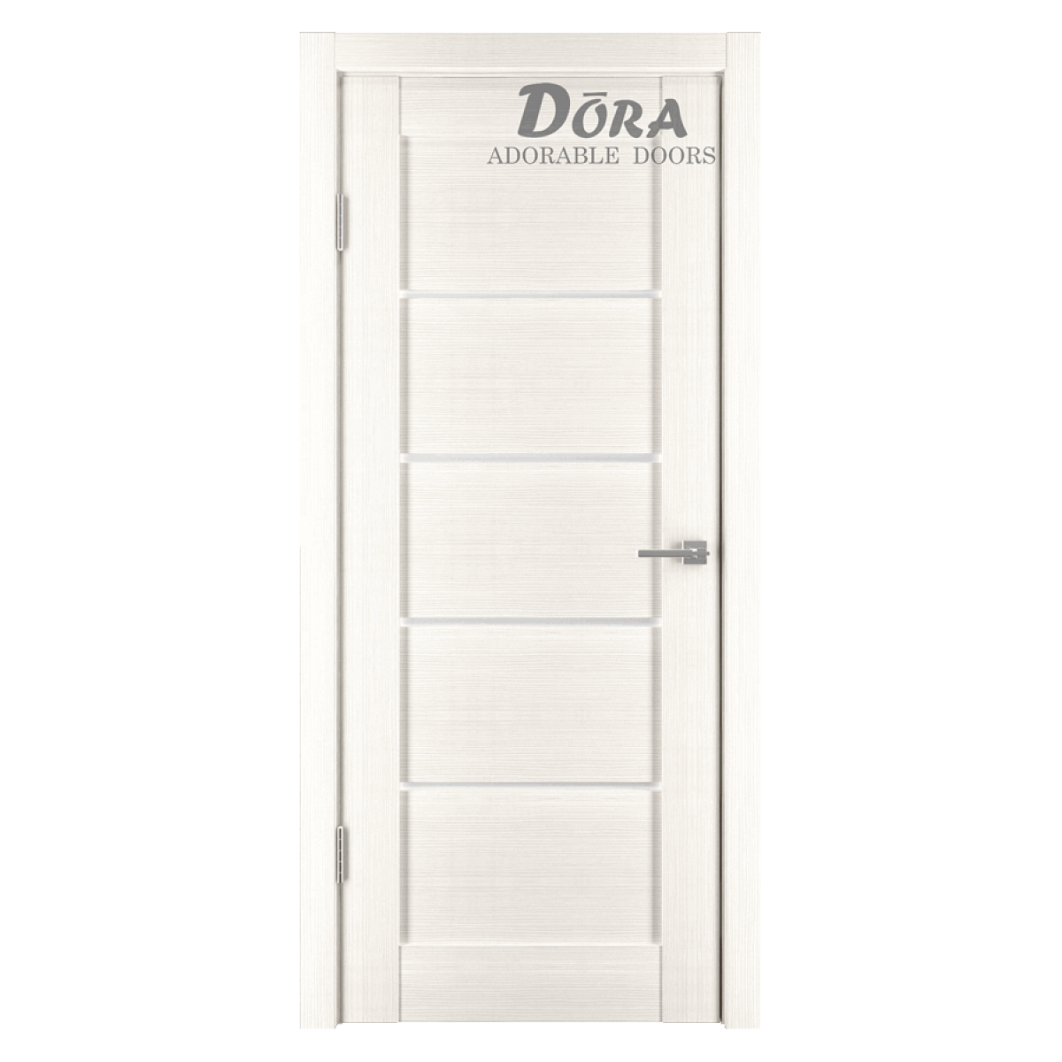 Dora Horizontal-1 Durvju Komplekts - Vērtne, Kārba, 2 Eņģes, Ar Polipropilēna Pārklājumu, Bjanco O80x200cm