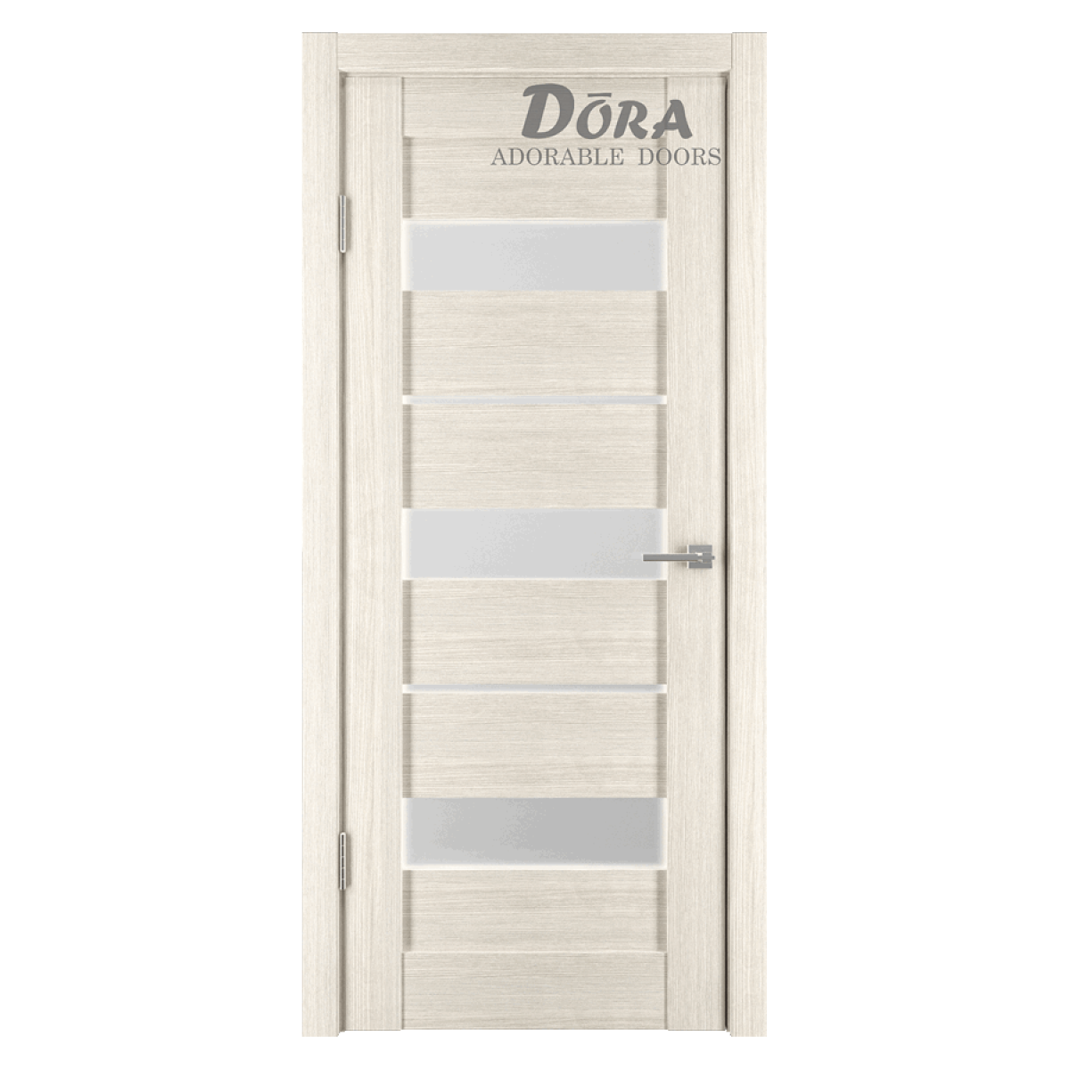 Dora Horizontal-4, ПВХ-покрытие, комплект двери – полотно, коробка, 2 петли, с полипропиленовым покрытием Dora Horizontal-4, Kapučīno, PVC Pārklājuma, Durvju Komplekts - Vērtne, Kārba, 2 Eņģes, Ar Polipropilēna Pārklājumu, O60x200cm