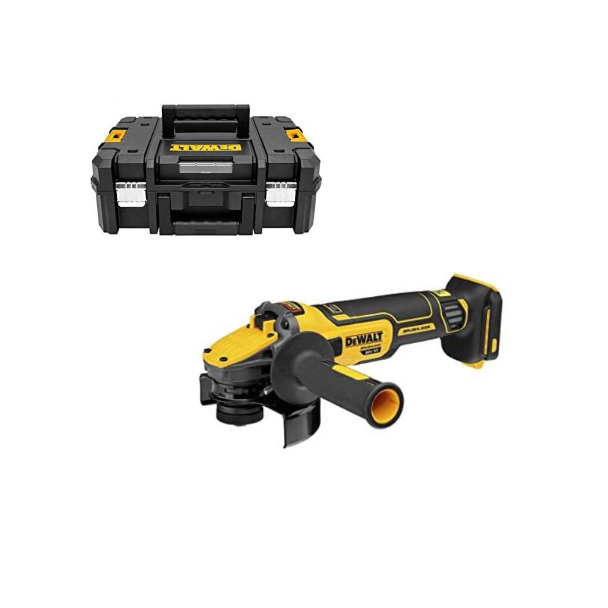 DeWalt Аккумуляторная угловая шлифмашина XR 18 В, FV ADV, 125 мм (+koferis) DCG409NT-XJ