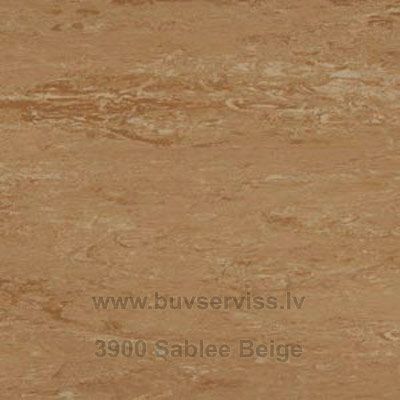 Polyflor Гомогенный защитный ПВХ-слой шириной 2 м, 2,00 мм Polyflor Sablee Beige 3900 2m plat., 2.00mm aizsargslānis, linolejs PVC Brūngans (garums cm)