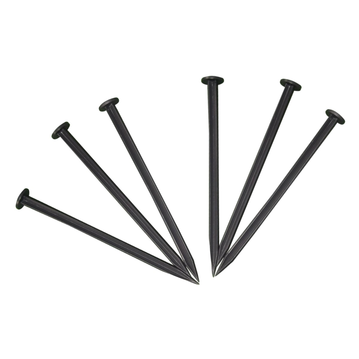 Meistro Kodas Plastmasas naglas priekš zālāja apmales 25cm (6 gab/iepak)