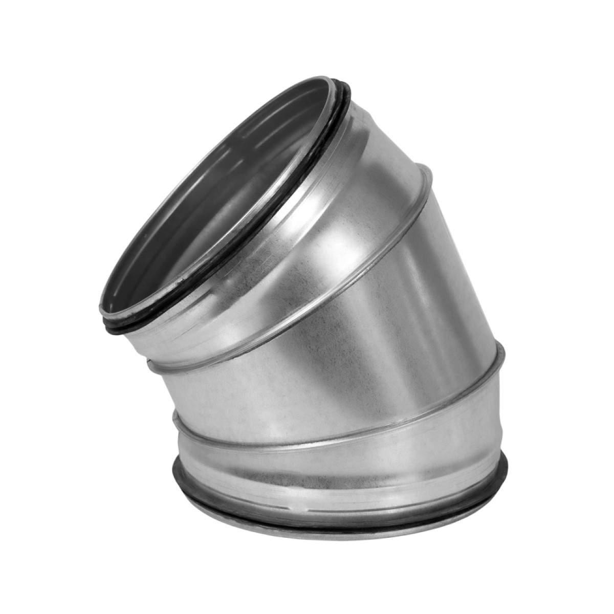 Europlast Līkums metāla, ar gumijām 45°- Ø200mm