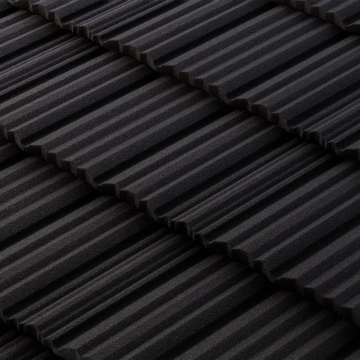 Metrotile Shake Металлическая черепица с каменной крошкой , 1330x415mm, coal black