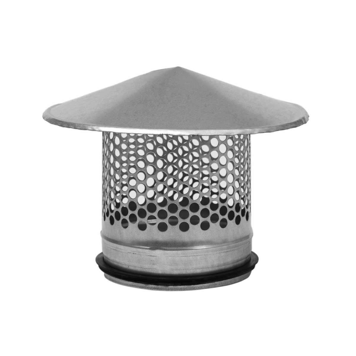 Europlast Крышное окончание металлическое, с резинками Ø100mm