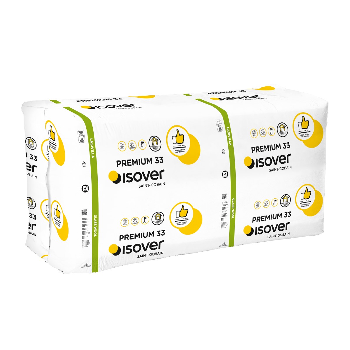 Isover Premium 33 (KL33) minerālvate plāksnēs