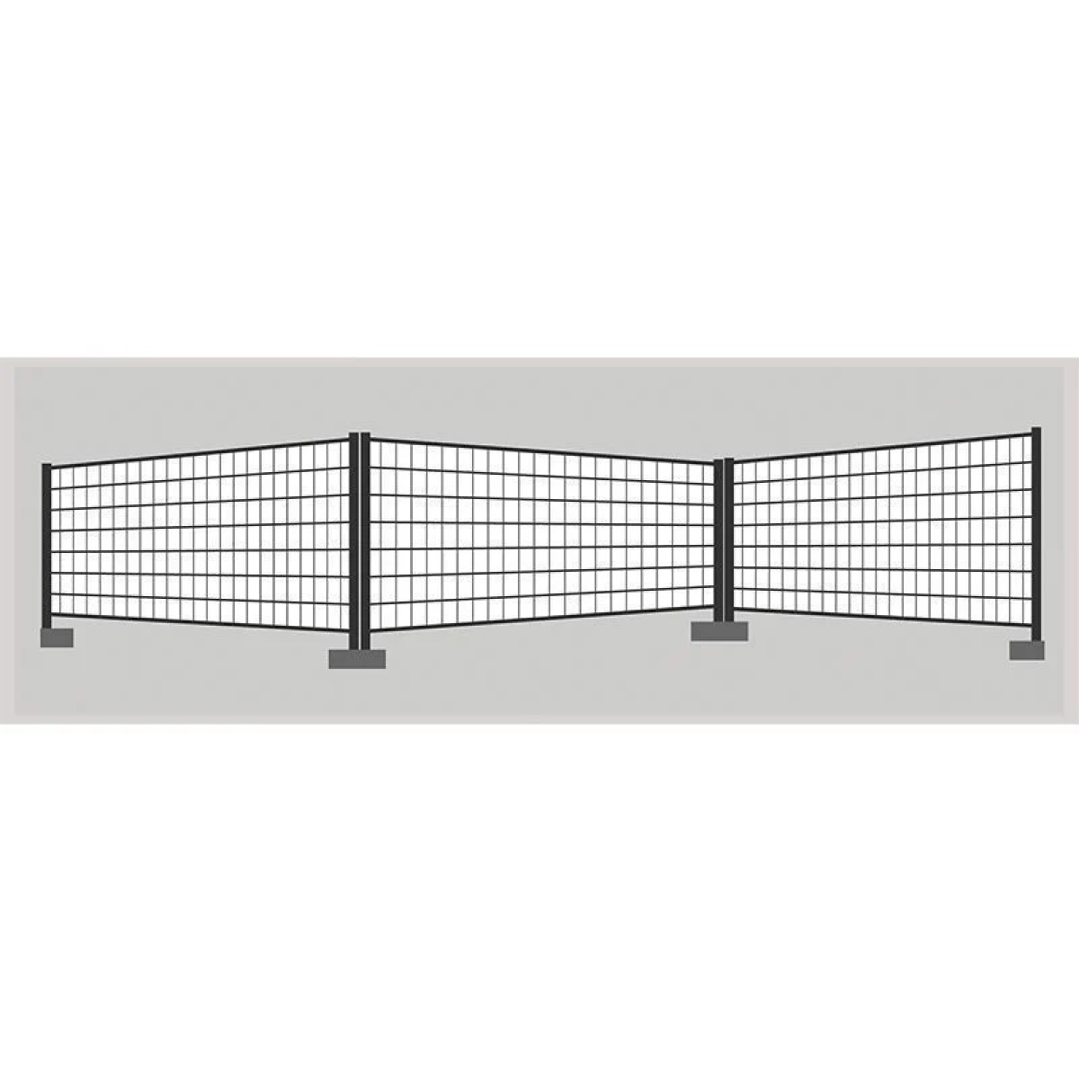 Vilmars Pārklājs mobilajam žogam, 90g/m2 176x341cm Balts