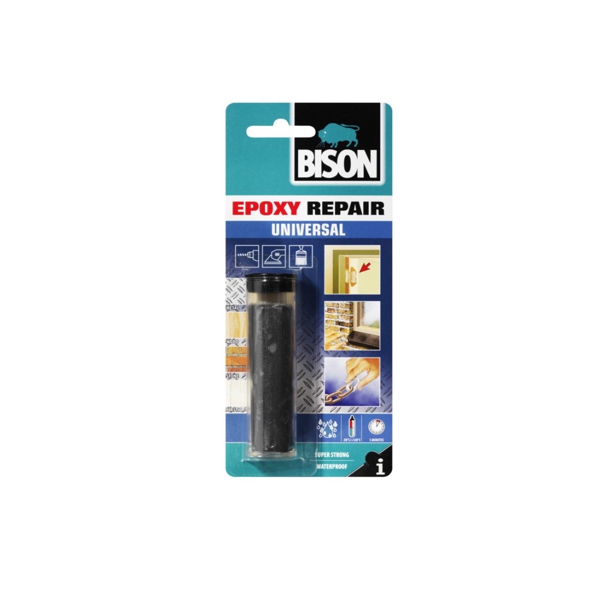 Bison epoksīda pildmasa Epoxy Repair Universal, 56g