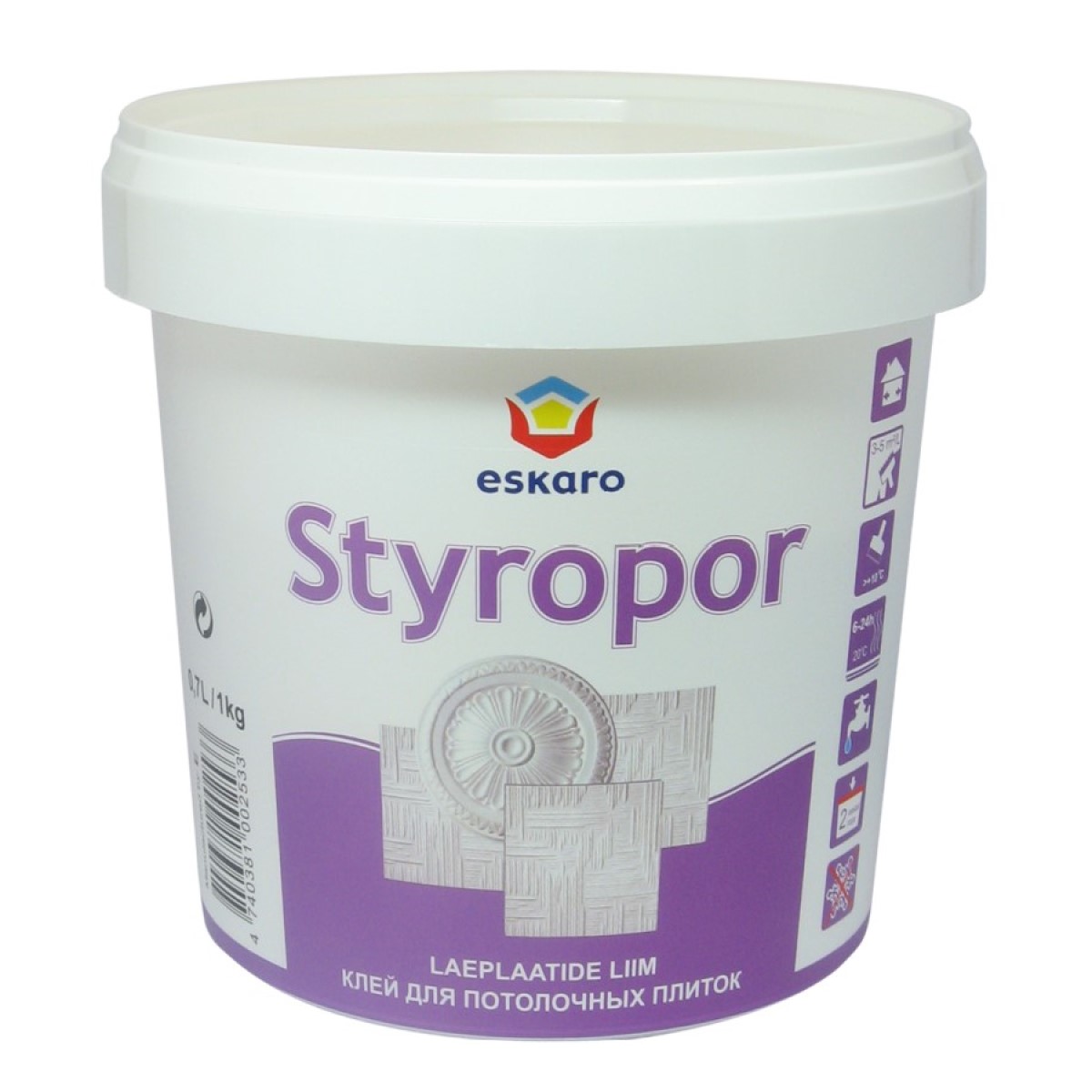 Eskaro Styropor Līme griestu segumiem
