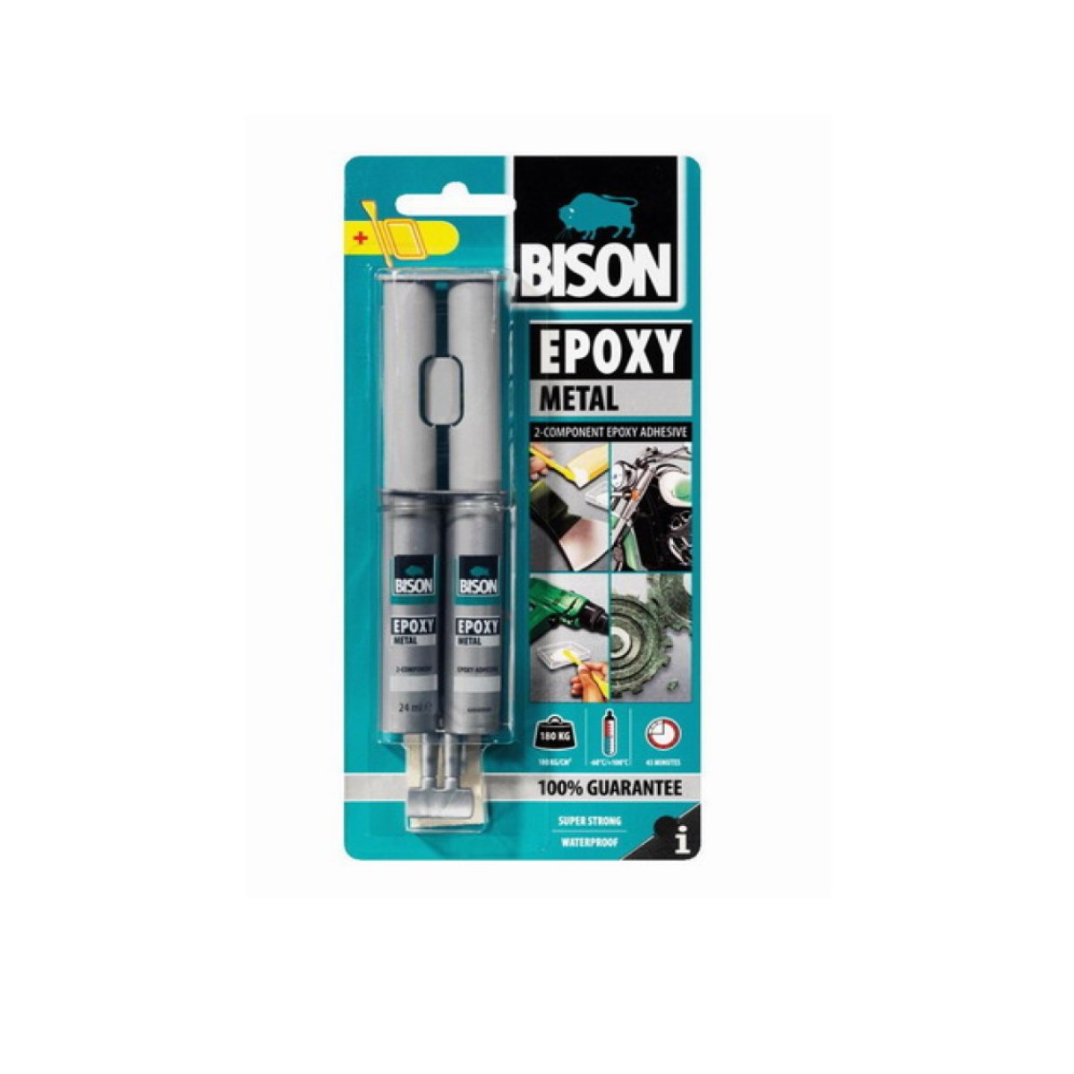 Bison epoksīdlīme metālam Epoxy Metal