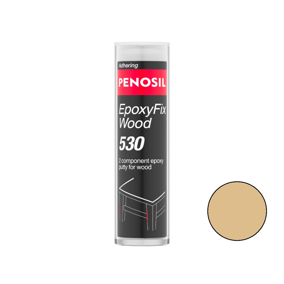 Penosil Epoxy Fix Wood 530 Epoksīda tepe koka virsmu labošanai