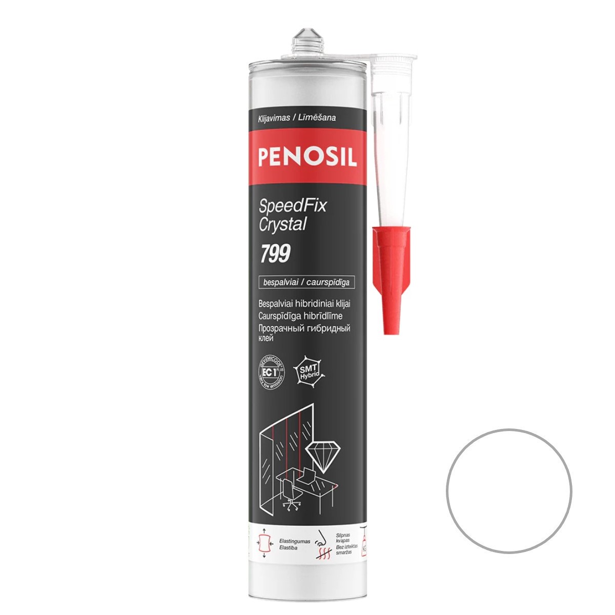 Penosil SpeedFix Hybrid Crystal 799 Caurspīdīga hibrīdlīme