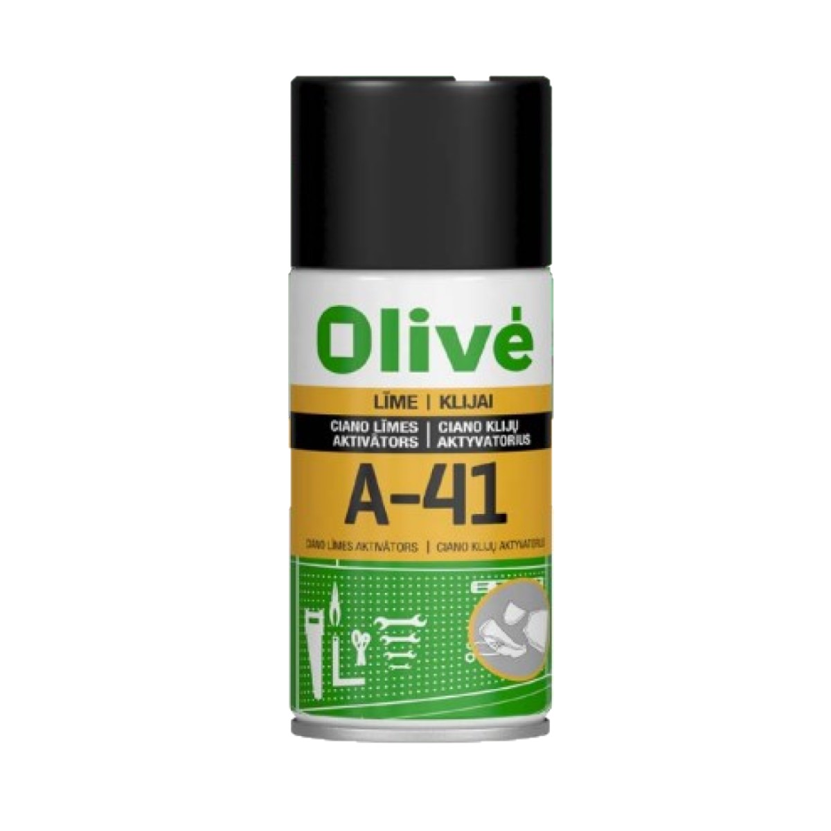 Olive Ciano līmes aktivātors A-41 paātrināt cianoakrilāta līmju sacietēšanu caursīdīga 200ml