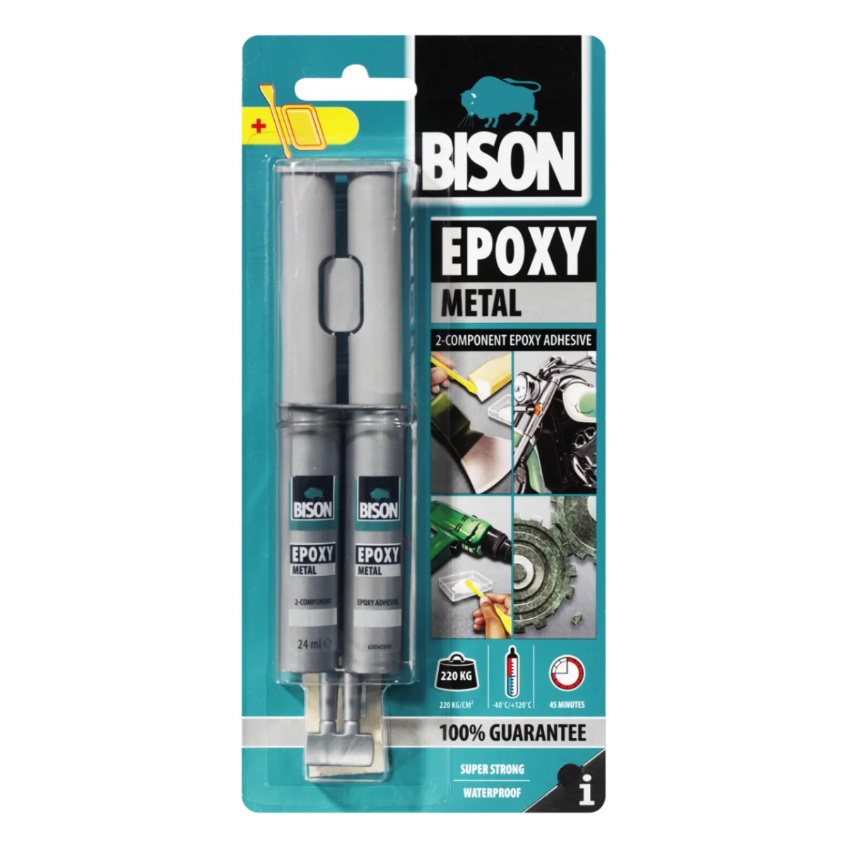 Bison Epoxy Metal Divkomponentu epoksīda līme metālam