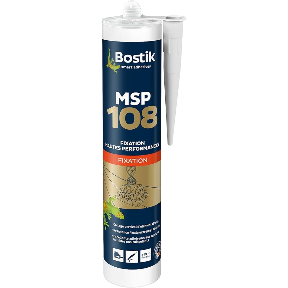 Bostik MSP 108 Smagu elementu montāžas līme, balta, 0.3L