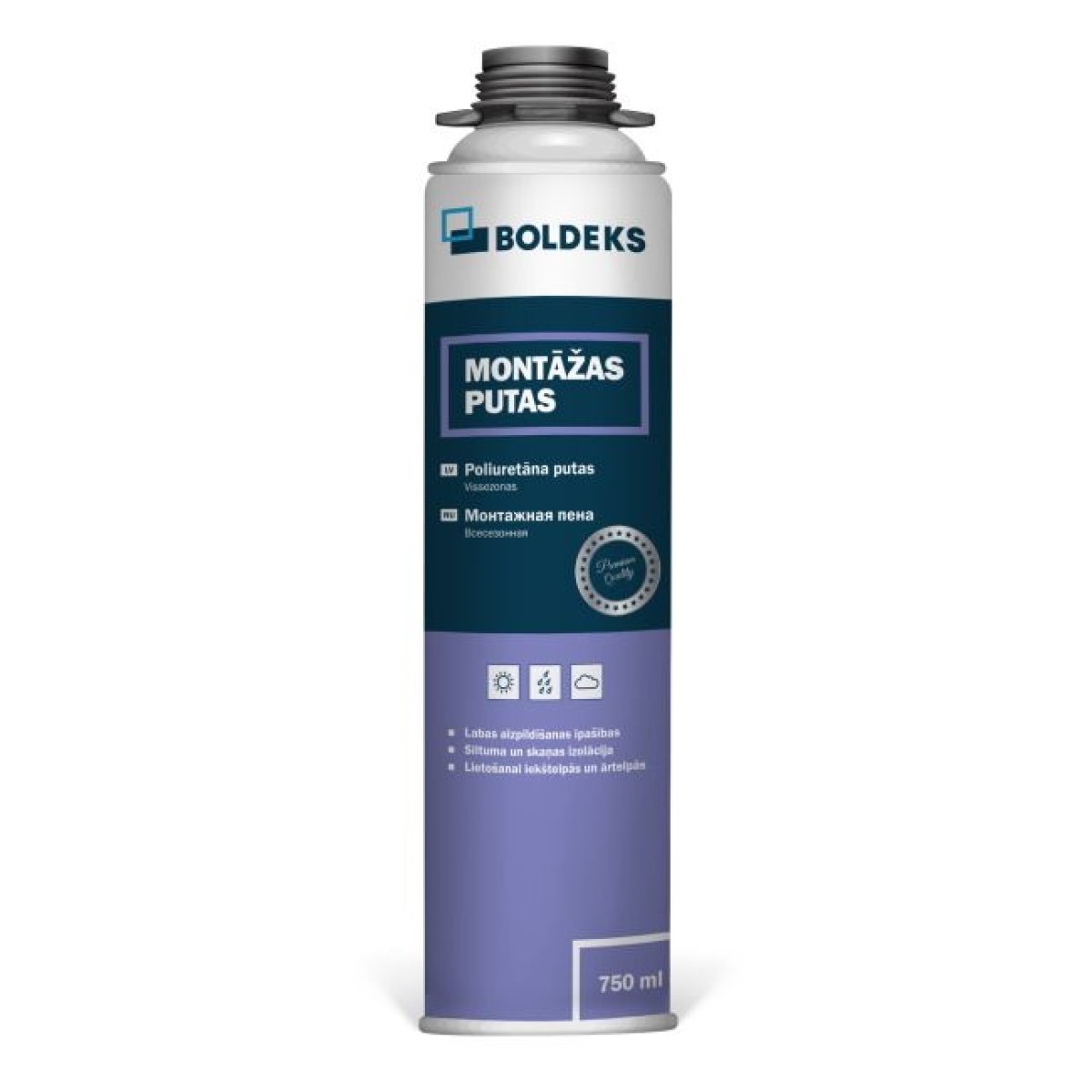 Boldeks Gun Foam Всесезонная монтажная пена 750ml