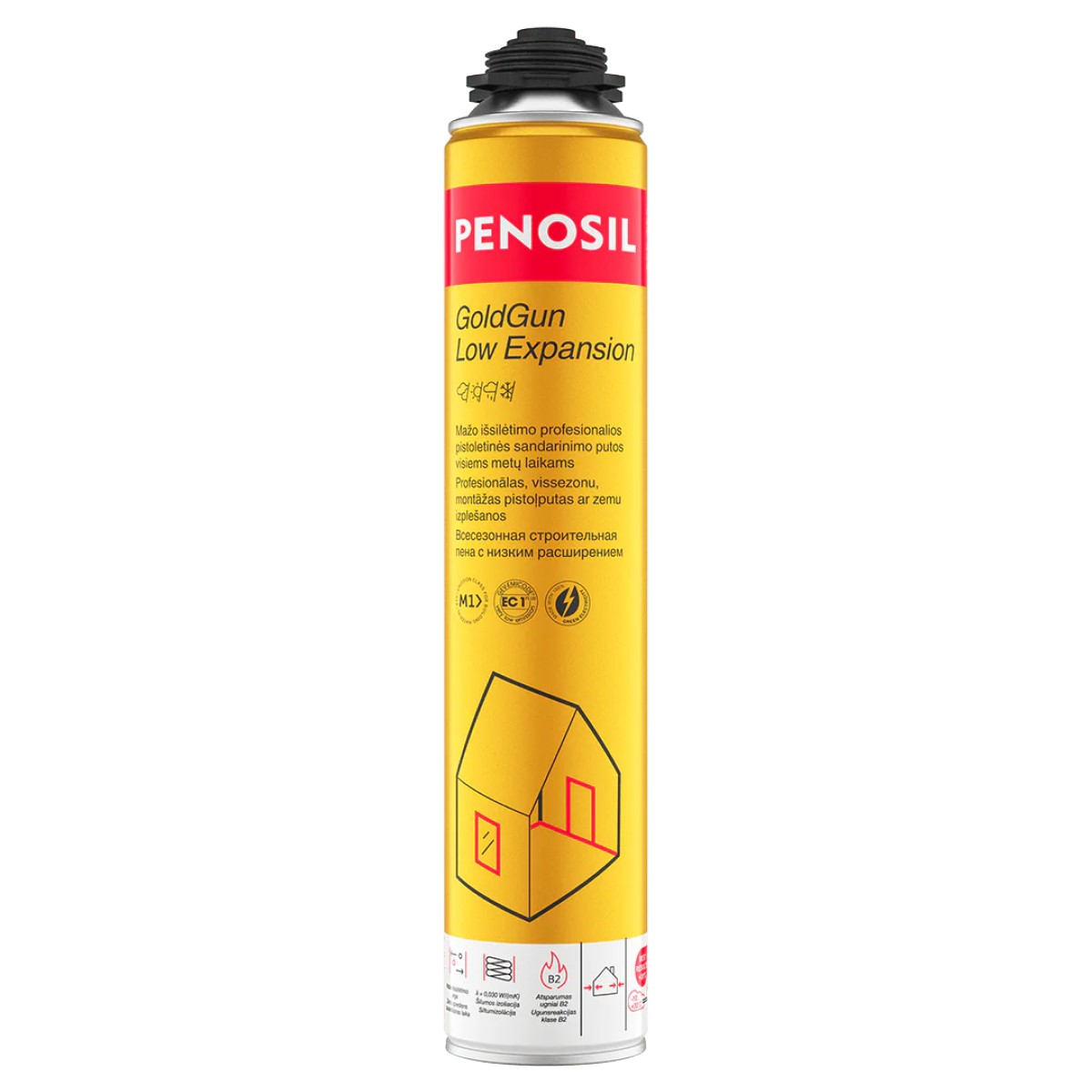 Penosil GoldGun Low Expansion All Season Profesionālās PU putas ar zemu izplešanos