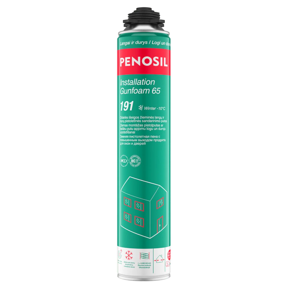 Penosil Installation Gunfoam 65 Winter 191 Ziemas PU putas ar lielāku izejošo putu tilpumu
