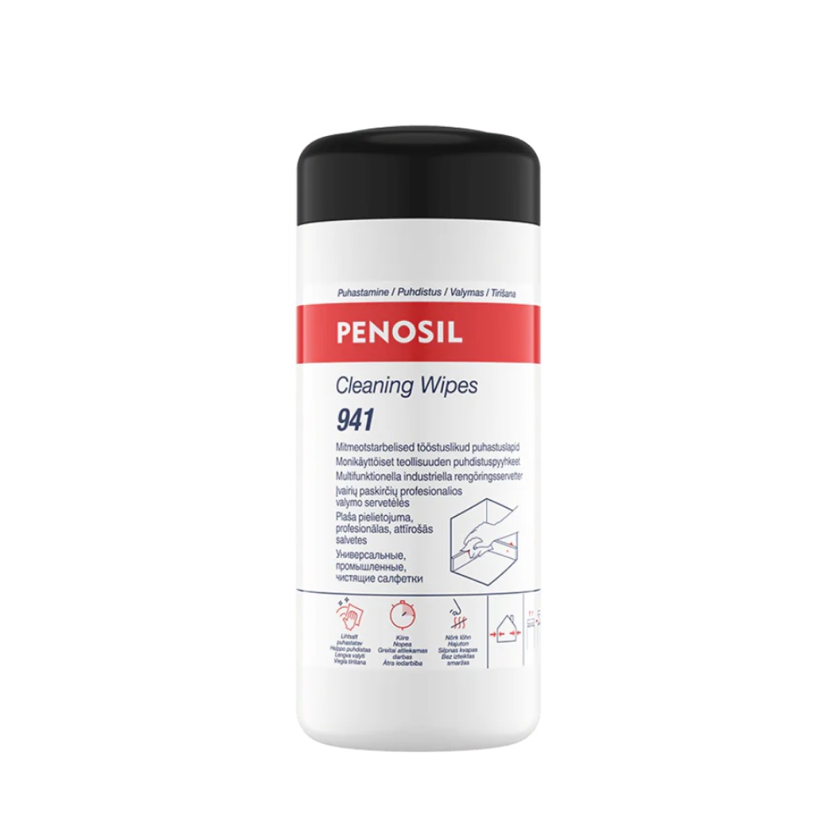 Penosil Cleaning Wipes 941 Plaša pielietojuma profesionālas attīrošās salvetes