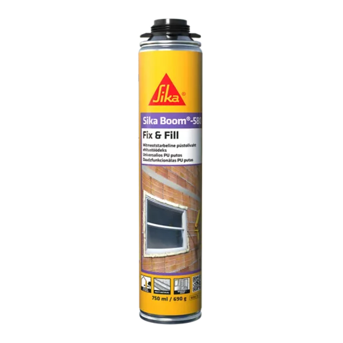 Sika Boom 580 montāžas putas pistolei