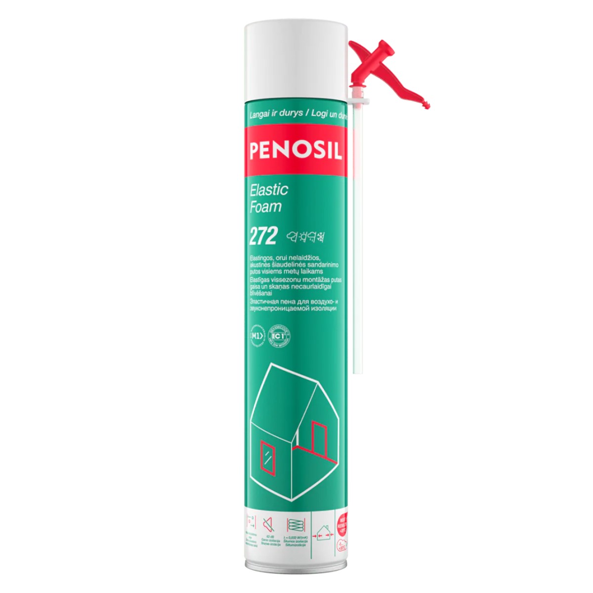 Penosil Elastic Foam 272 elastīgas montāžas putas ar salmiņaplikatoru