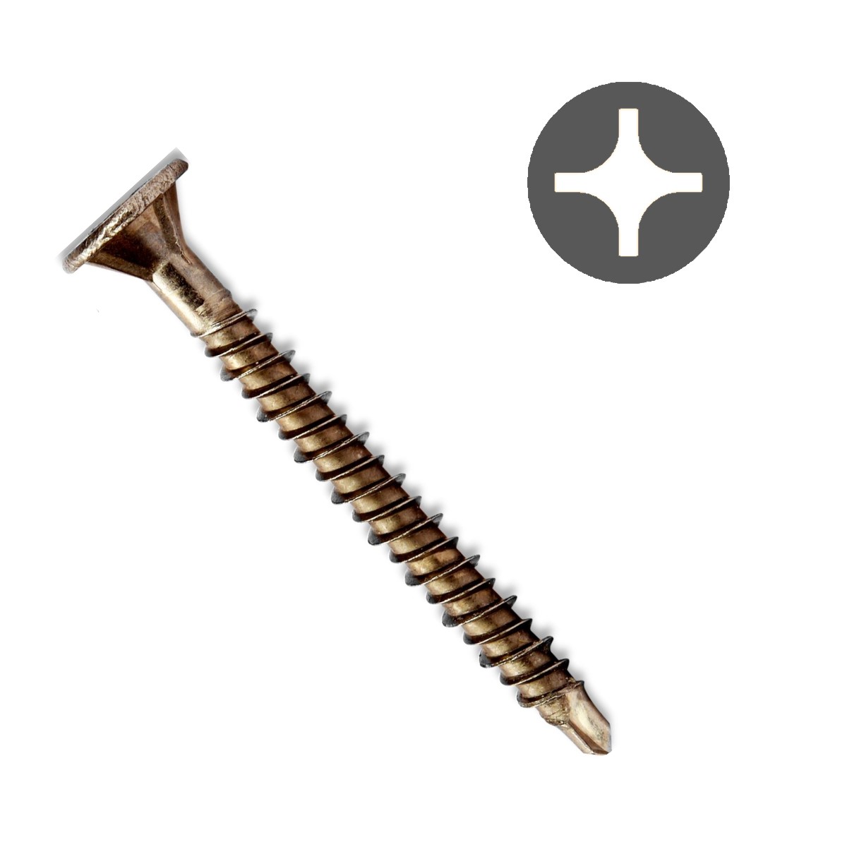 Knauf Tērauda skrūve ar urbjveida galu Aquapanel® Cement Board plākšņu stiprināšanai pie metāla