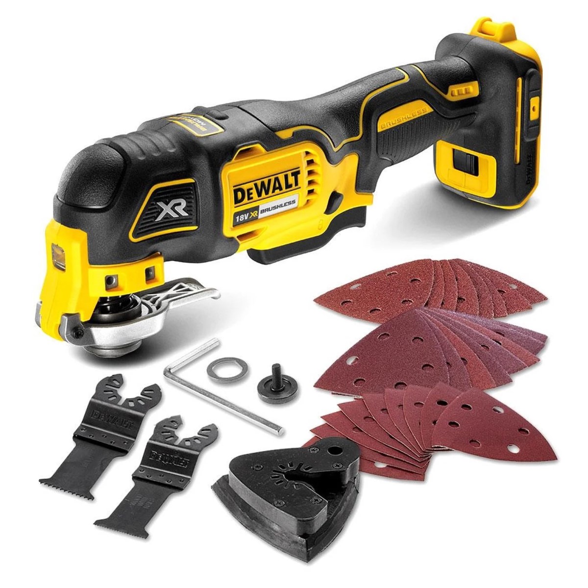 DeWalt Akumulatora Multifunkcionāls instruments 18V, 300W, ar aksesuāriem