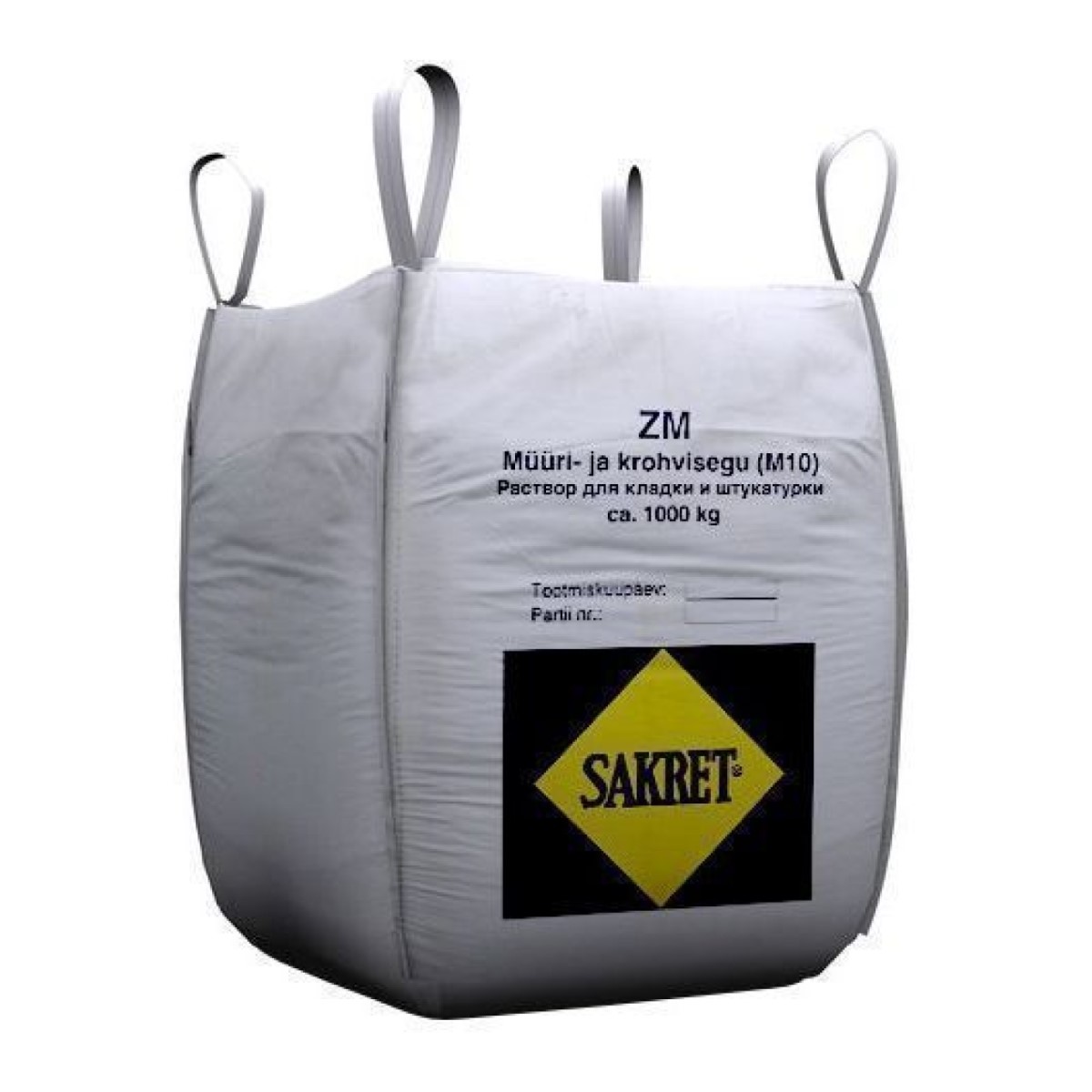 Sakret ZM Cementa mūrjava un apmešanas java, M10, BigBag iepakojums