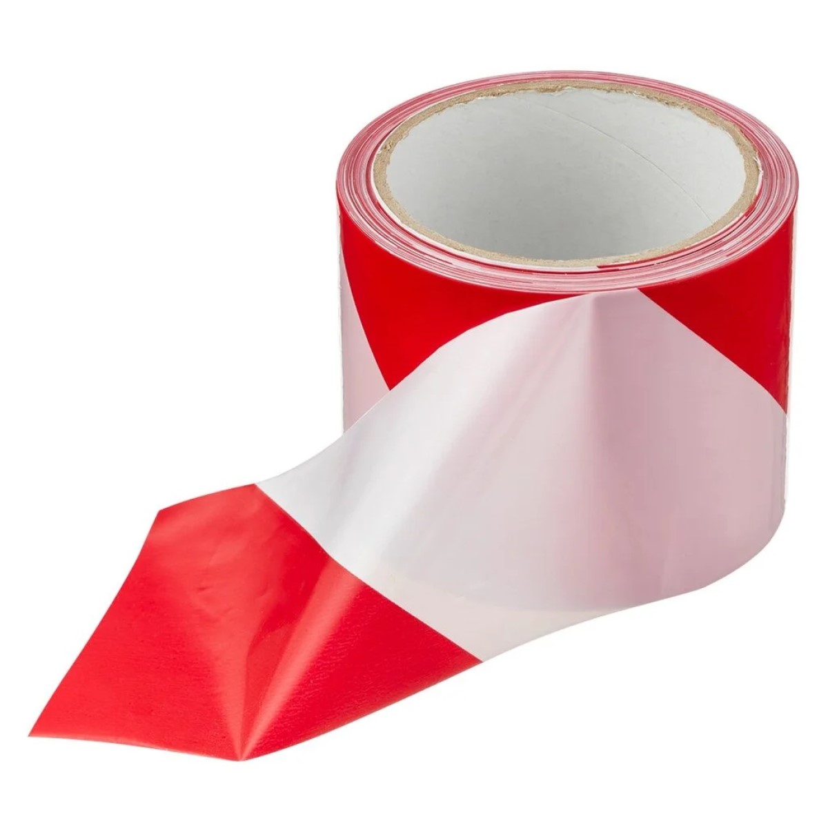 Лента оградительная красно-белая