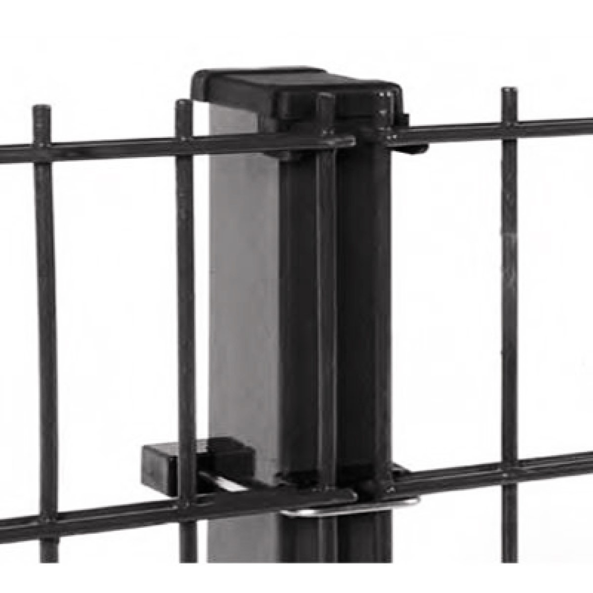 Vilmars Pulverkrāsots žoga panelis 2D Antracīta pelēks