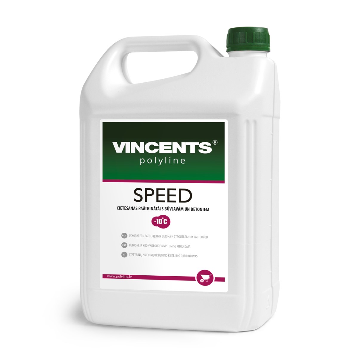 Vincents Polyline Speed ускоритель отвердевания для строительных растворов и бетонов , 5L