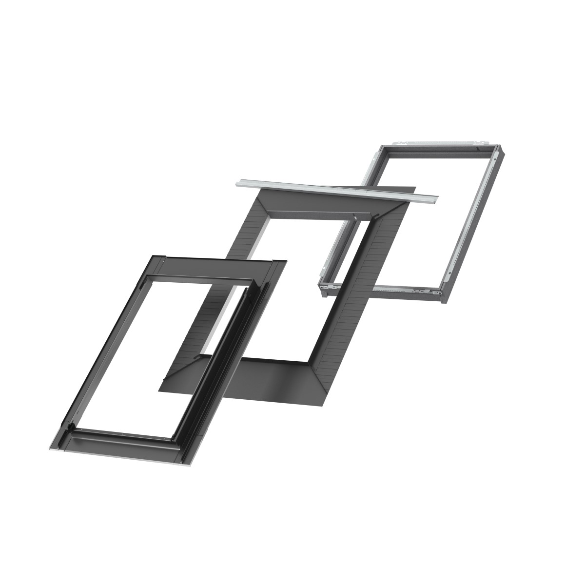 Velux iebūvēšanas piederumi plakaniem jumta segumiem ar BDX EDS