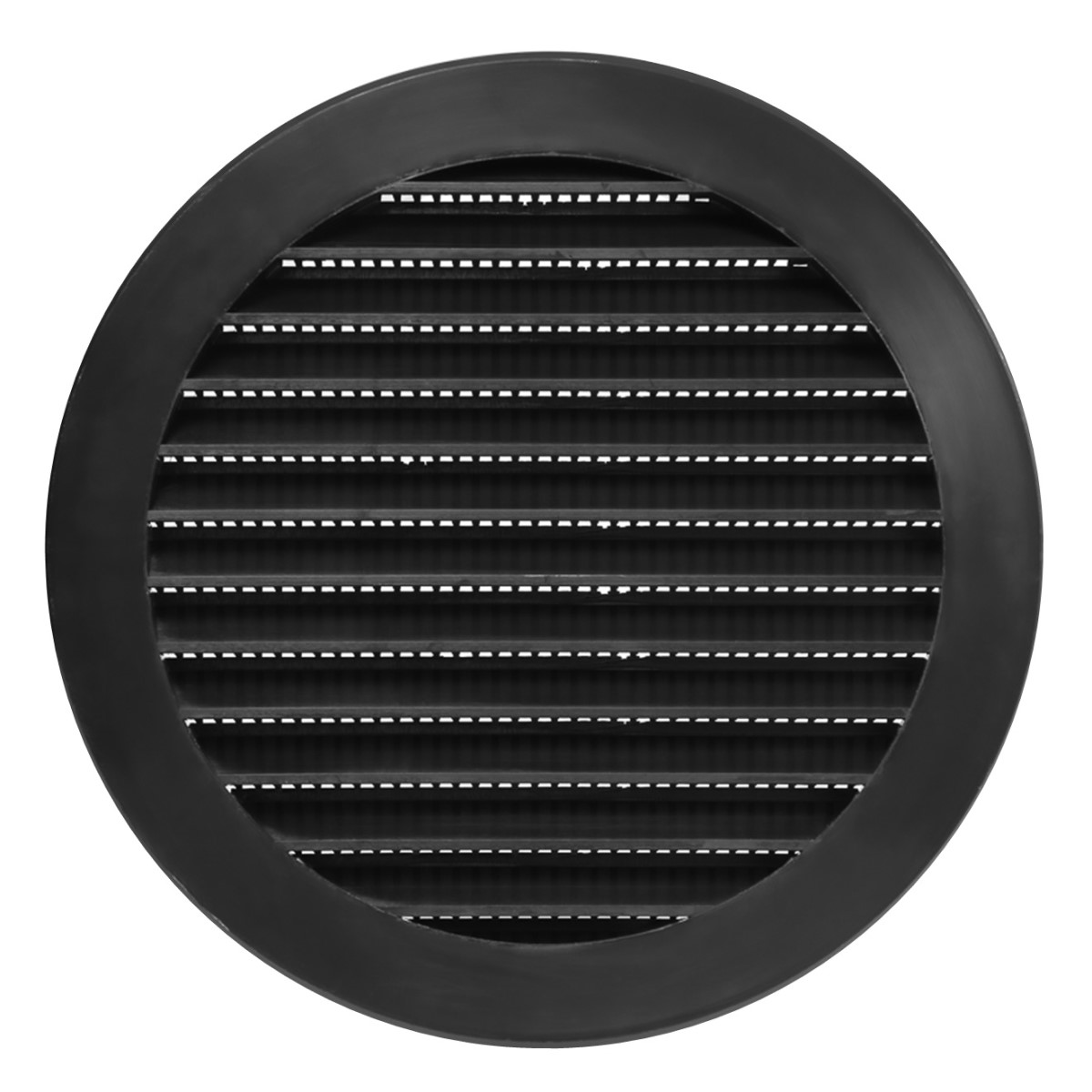Europlast Решетка пластмассовая, круглая Ø125mm, melna