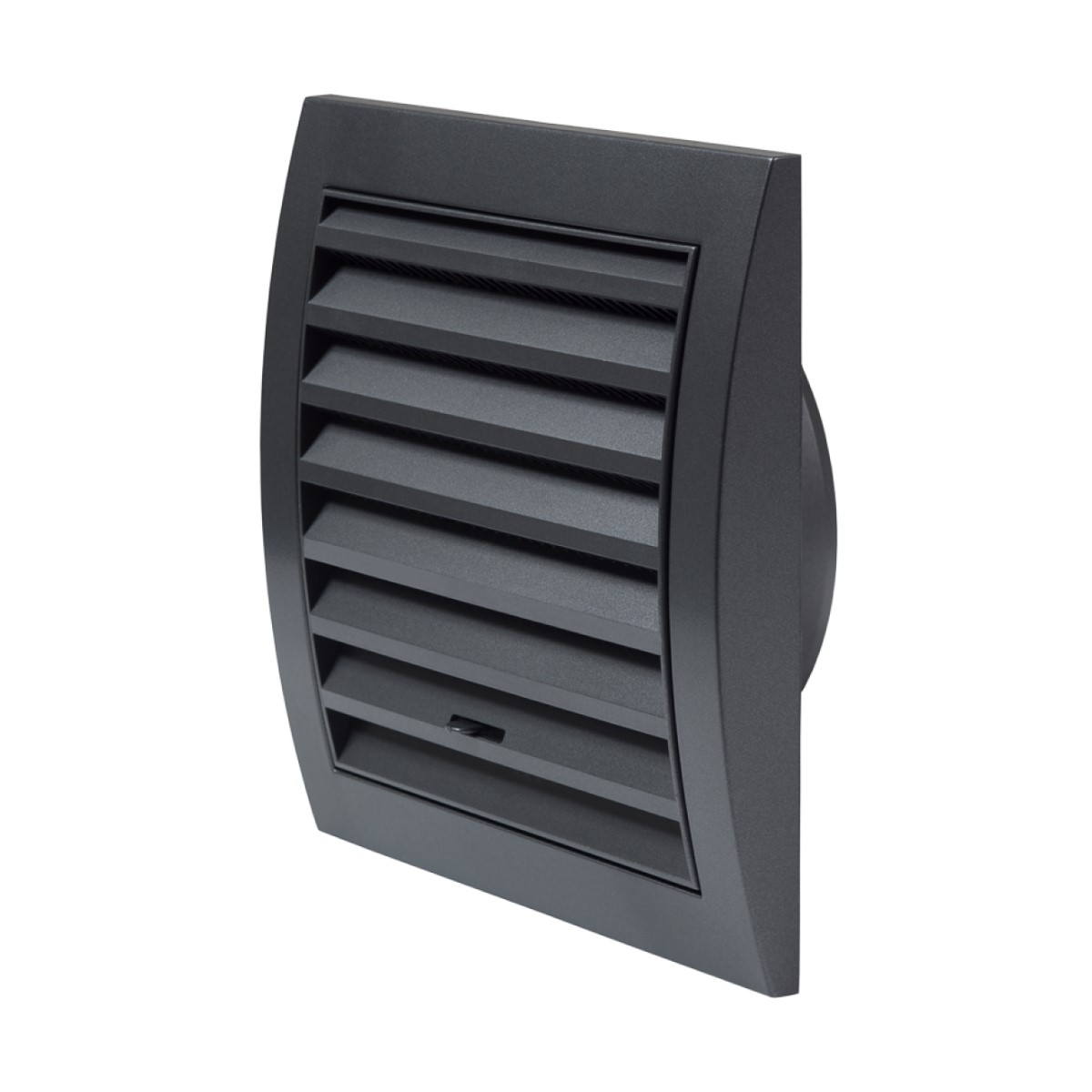 Europlast Решетка пластмассовая, с выводом, регулируемая 148x153 мм Ø100mm antracīts