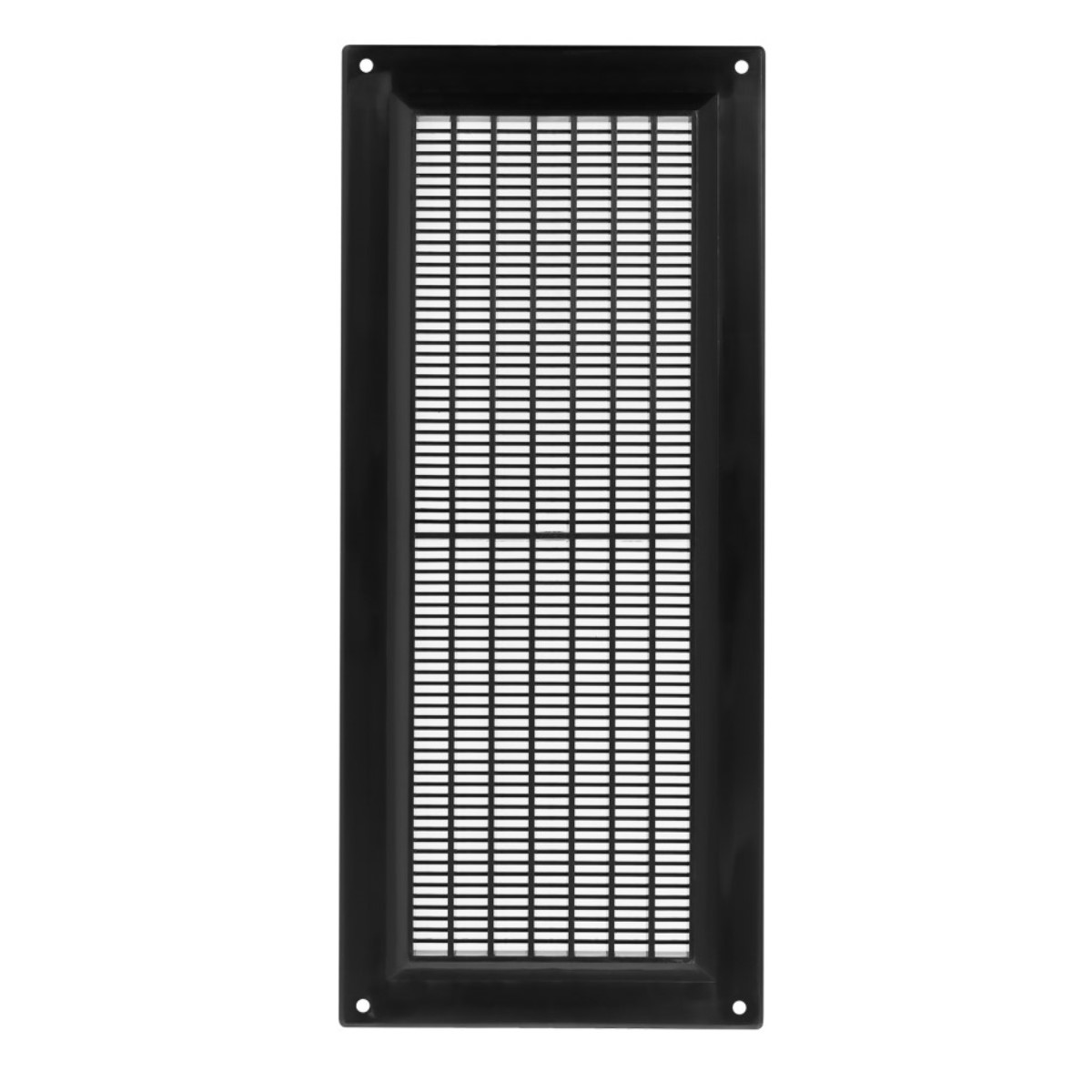 Europlast Прямоугольная решетка пластмассовая 130x300mm, melna