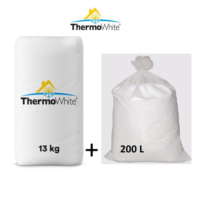 Thermowhite un EPS granulas