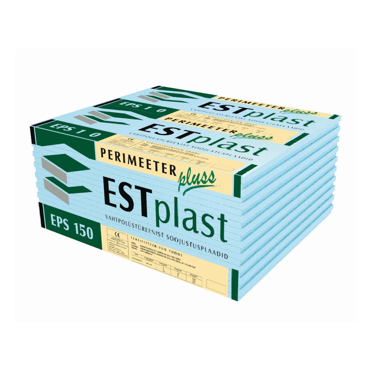 Estplast Perimeeter Plus EPS150 putuplasts plāksnēs ar spundi (zils)