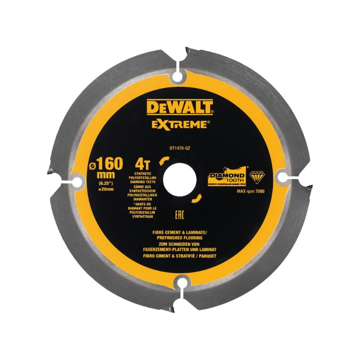 DeWalt Пильный диск для бетона 160x20mm, 4T