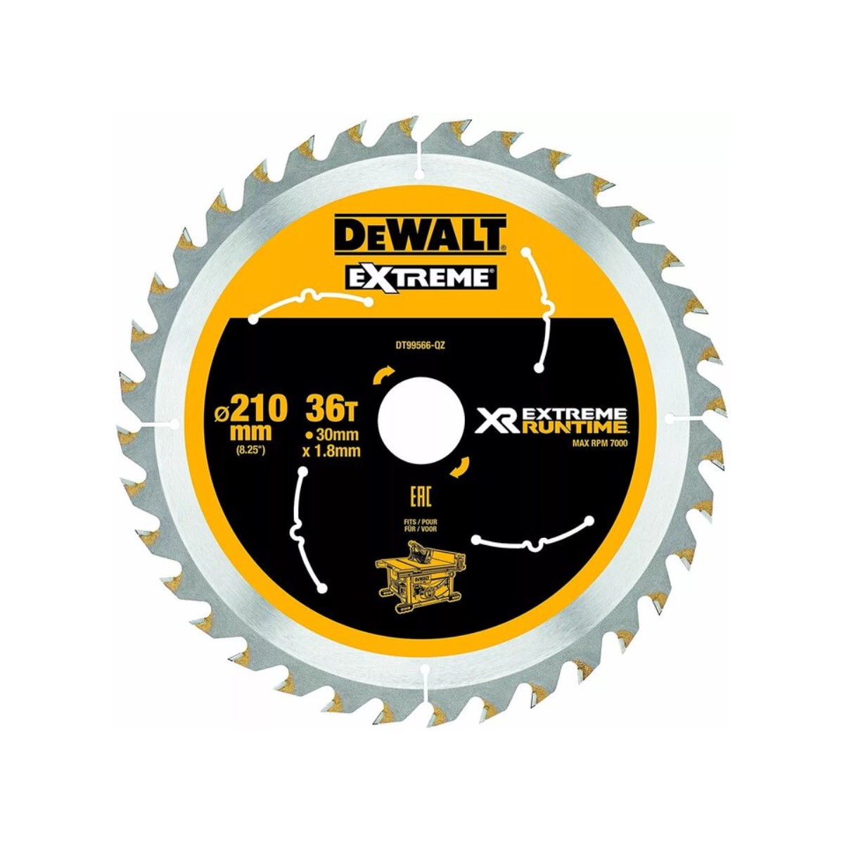 DeWalt Пильный диск XR EXTREME 210x30mm, 36T