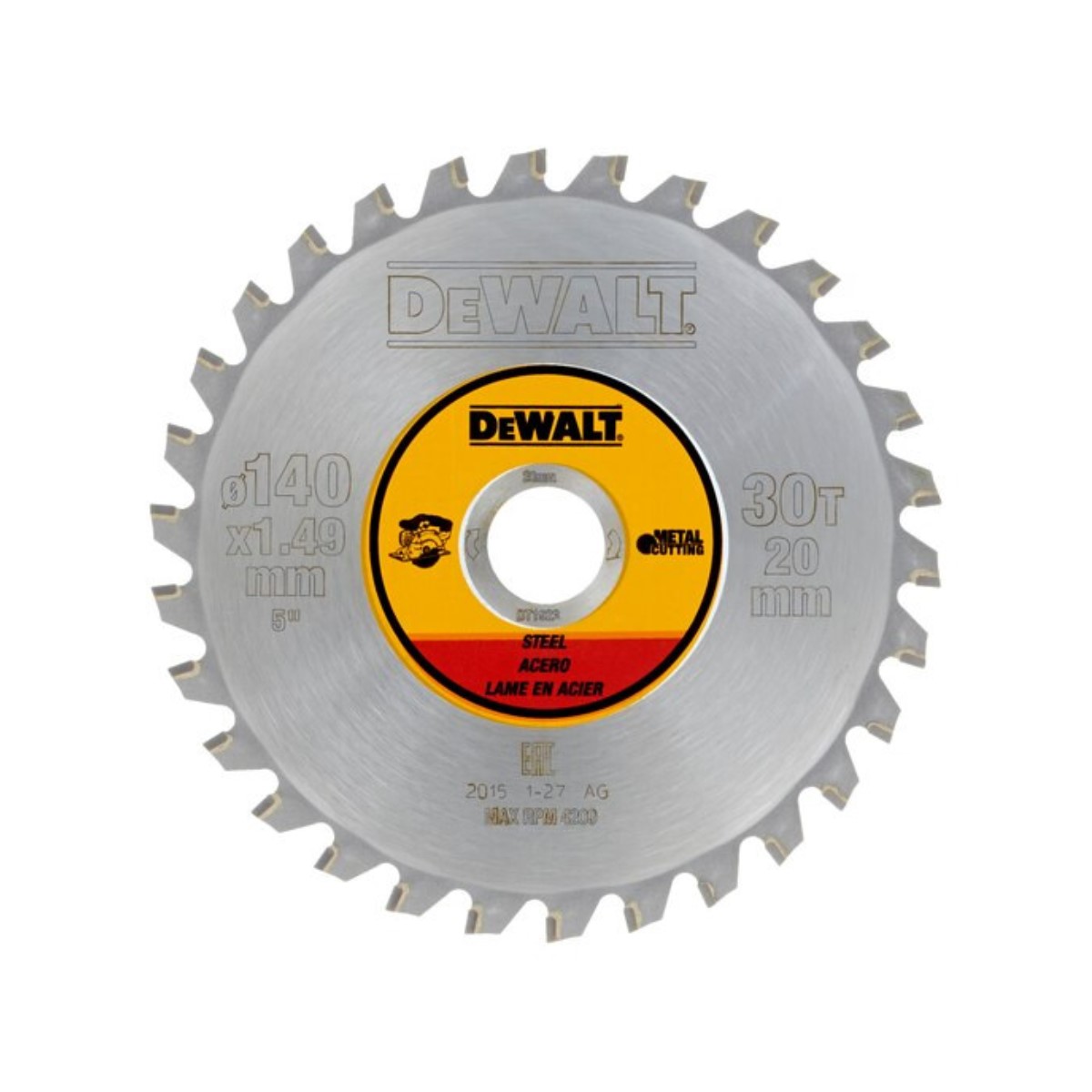 DeWalt Zāģripa 140x20mm, 30T