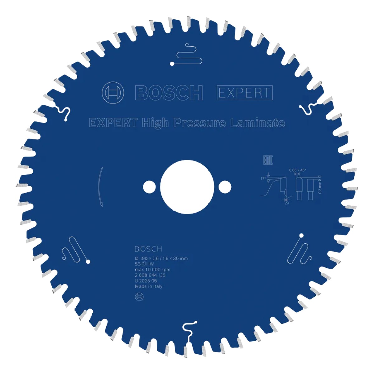 Bosch EXPERT High Pressure Laminate Ripzāģa asmens lamināta griešanai