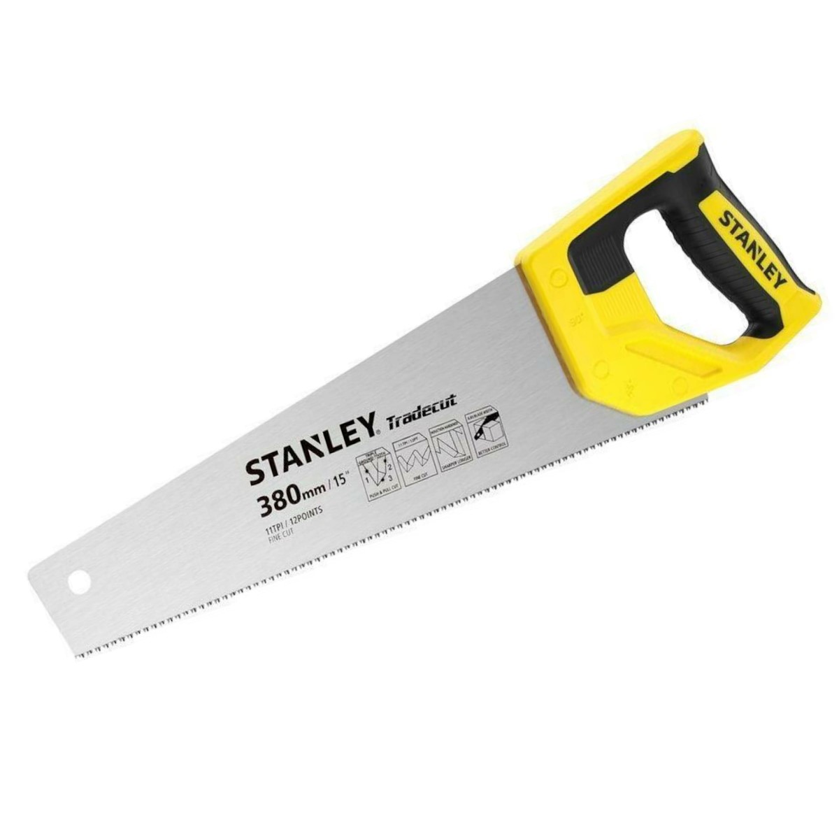 Stanley TradeCut Rokas zāģis Fine Finish, 11TPI, 380mm, STHT20349-1