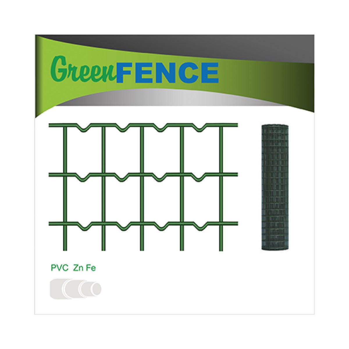 Vilmars Metināts cinkots Žogs, PVC pārklājums, rūts 75x100mm D2.1mm stieple