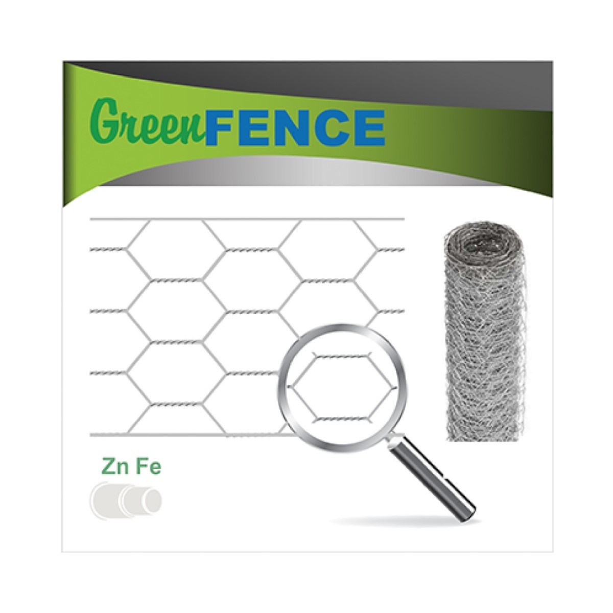 Vilmars Heksagonālais Žogs, cinkots, rūts 25x25mm, D0.7mm stieple