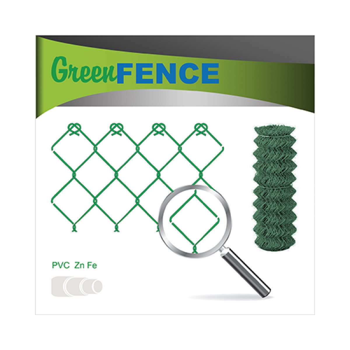 Vilmars Pītais Žogs, PVC parklājums, rūts 50x50mm D2.6mm stieple